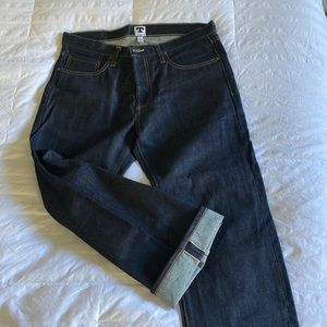 NWOT - Tellason Straight Leg Cone Mills White Oak Men’s Denim Jeans